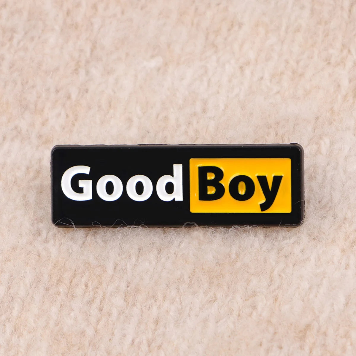 "GOOD BOY" Enamel Pin Cute Cartoon Brooch Pines Lapel Pins Badge on Backpack Clothing Accessories Funny Jewelry Friends Gift