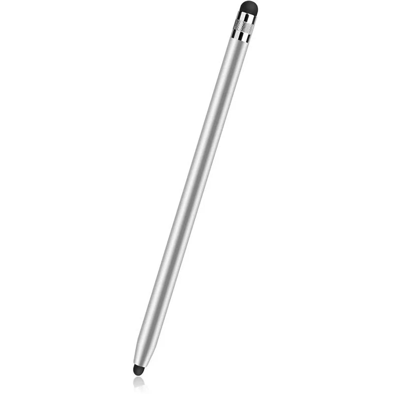 1pc High Quality Universal Pencil Double Silicon Head Touch Capacitive Screen Stylus Caneta Capacitive Pen For Tablet Smartphone