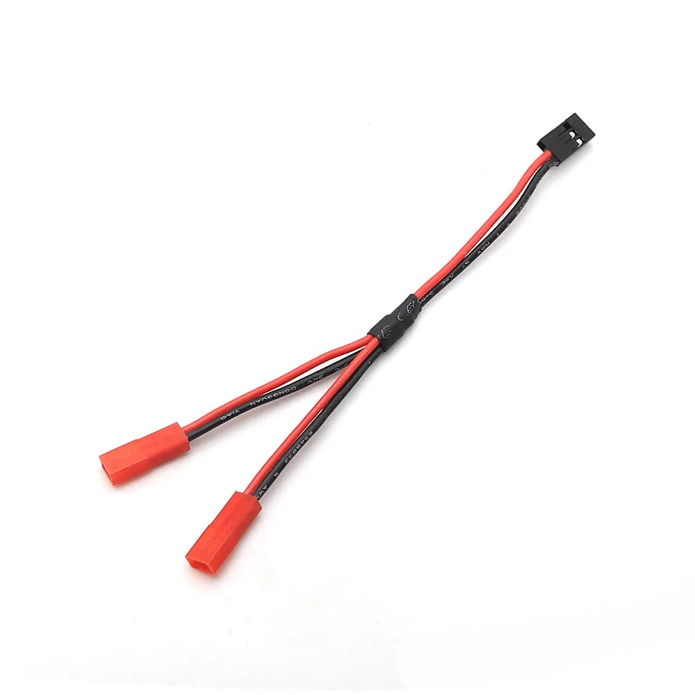 Ajrc Three In One Cable Esc Power Supply External Wiring Jst For 1/10 Rc Crawler Car Defender Trx6 Trx4 Tactical Unit Bronco