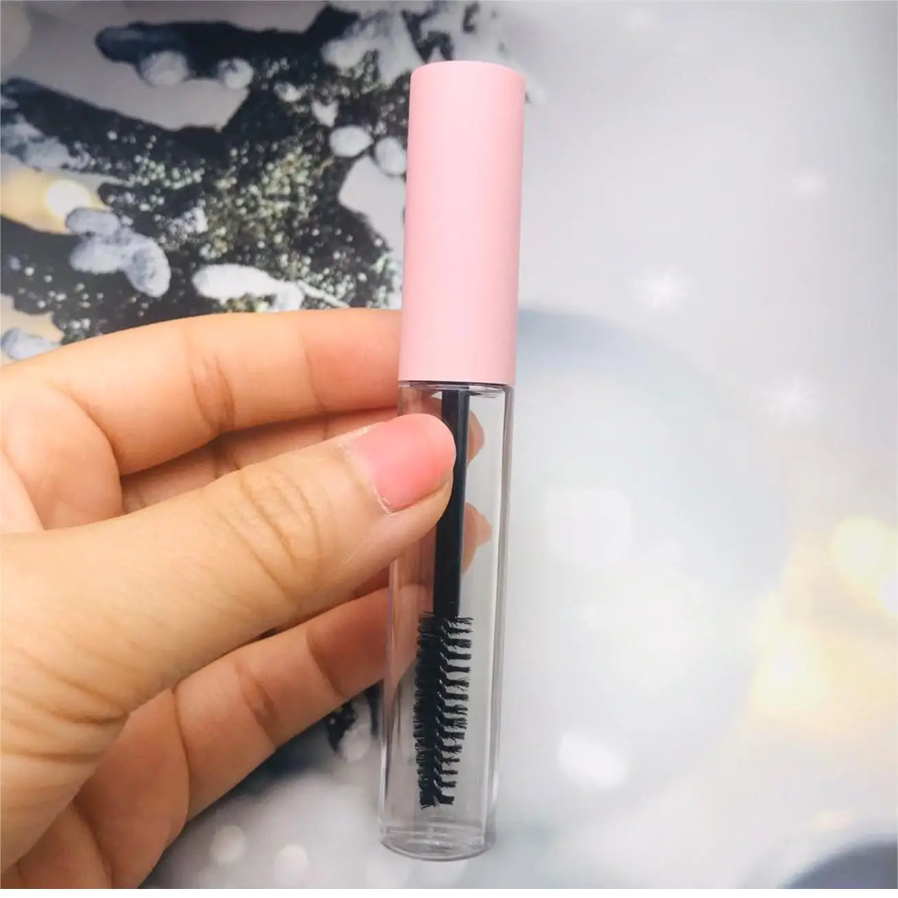 10ml Lip Gloss Tubes Empty mascara bottle Clear Plastic DIY Refillable cosmetic packing container