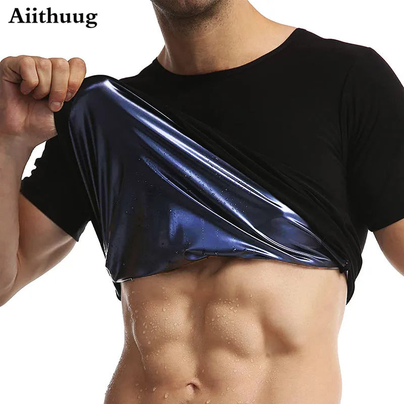 Aiithuug Body Shapers Men Body Building Workout Fitness Corset Weight Loss Suit Slimming Shaper Wear Sweating Fat Burn Pants