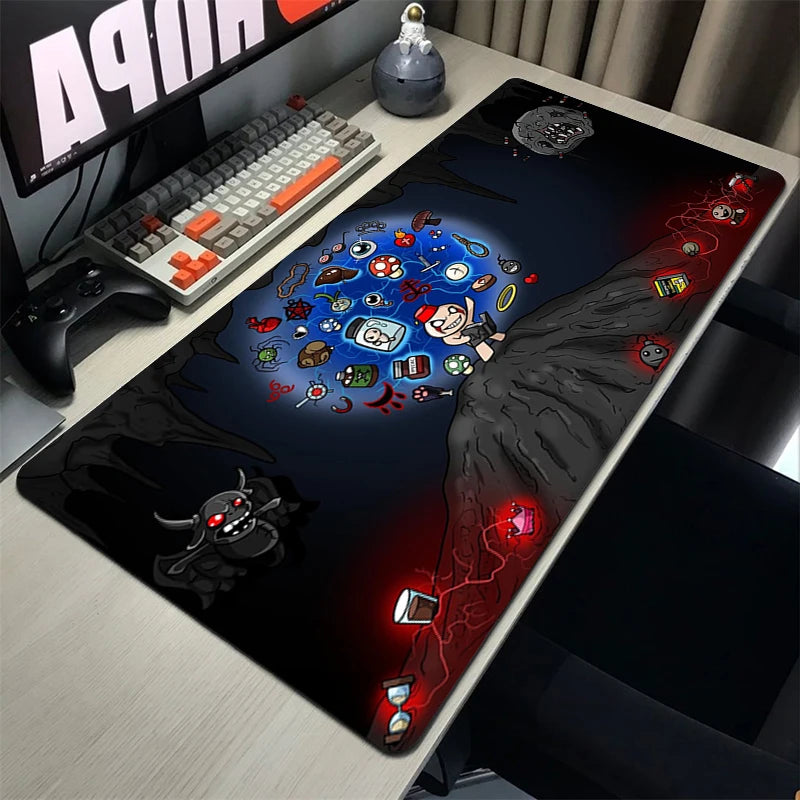 The Binding Of Isaac Xxl Mouse Pad Gamer Non-slip Mat Mausepad Computer Accessories Deskmat Gaming Keyboard Mousepad Mats Pc