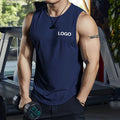 Men's Sleeveless Fitness T-Shirt Customize Your Logo Quick-drying Vest Men's Muscle Bodybuilding Fitness Summer Sports Vest