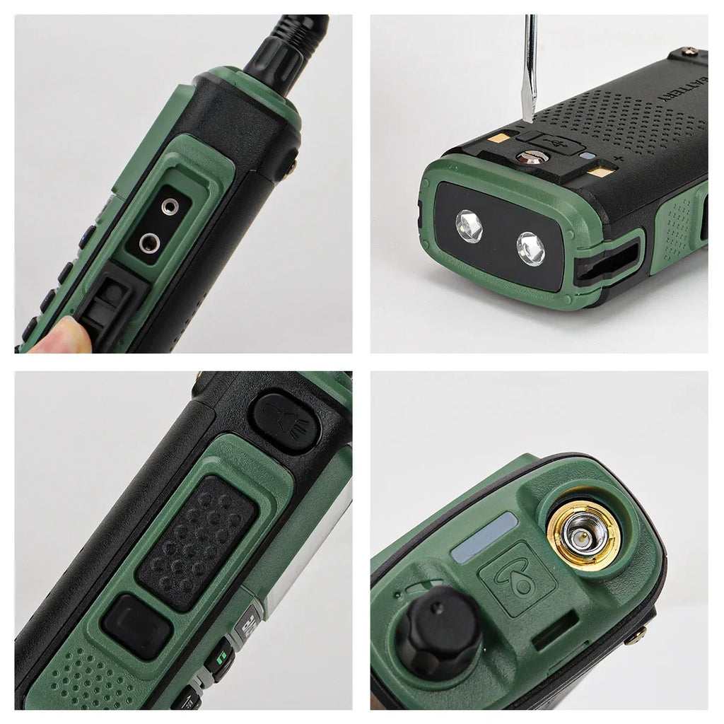 Baofeng UV17 Air Band Walkie Talkie 999 CH Draadloze kopieerfrequentie NOAA Zes bands Amateur Ham Tweerichtingsradio voor
