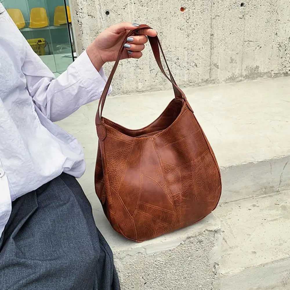 Women's Handbags Vintage Luxury Leather Shoulder Bag Designers Large Bag Modern Fashion Brand Female