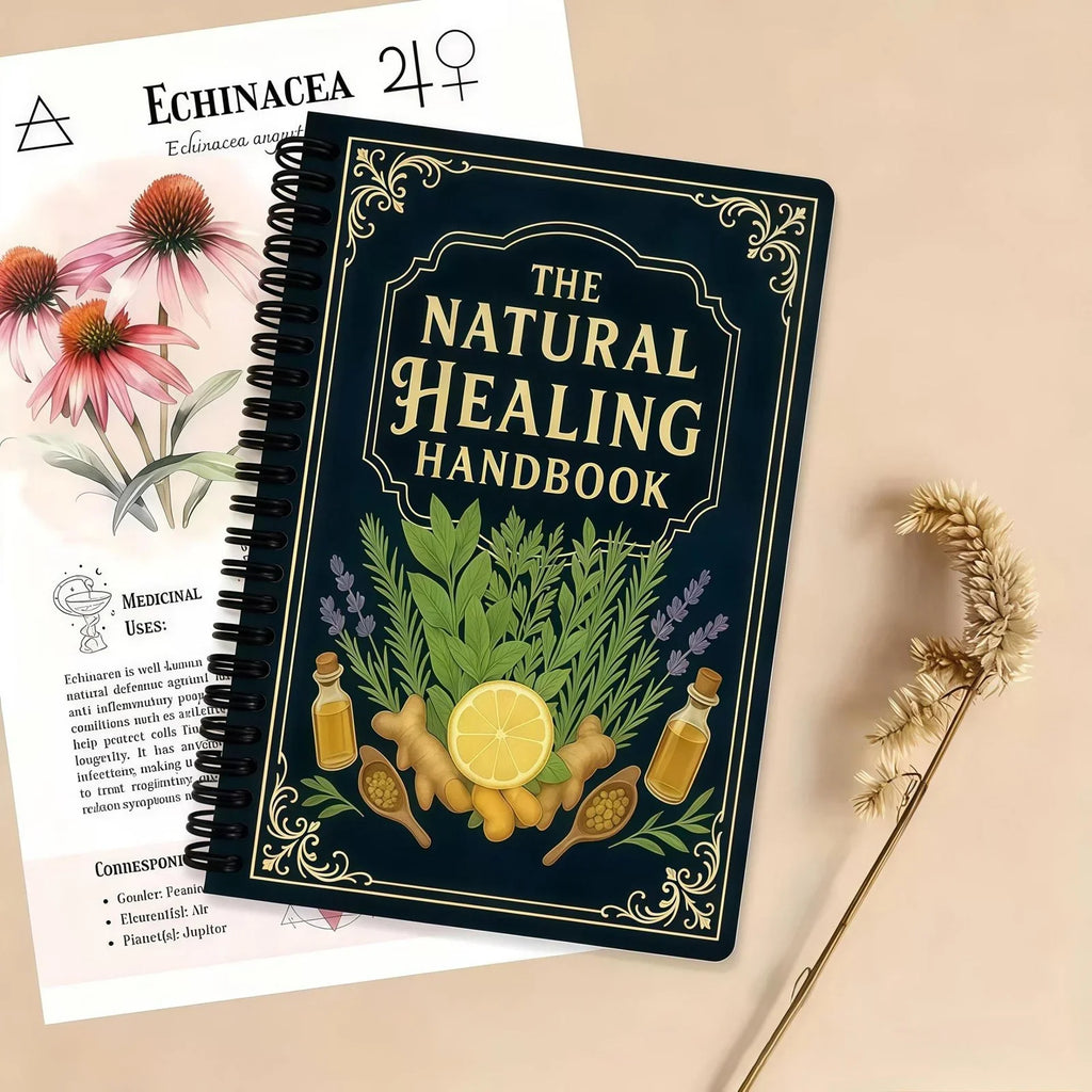 Holistic Herbal Remedy Book - Natural Healing Guide with Recipes for Heart Support, Blood Pressure & Focus. Wellness Manual