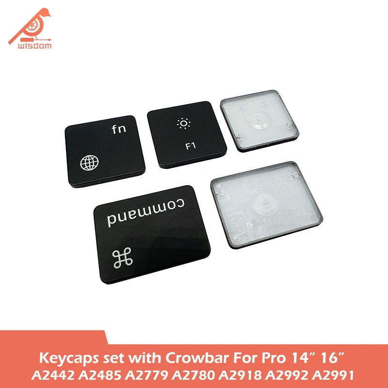 Laptop A2442 A2485 A2779 A2780 A2918 A2992 A2991 Keycaps Keys Key Cap Set for Macbook Pro M1 M2 M3 14" 16" Keyboard Repair