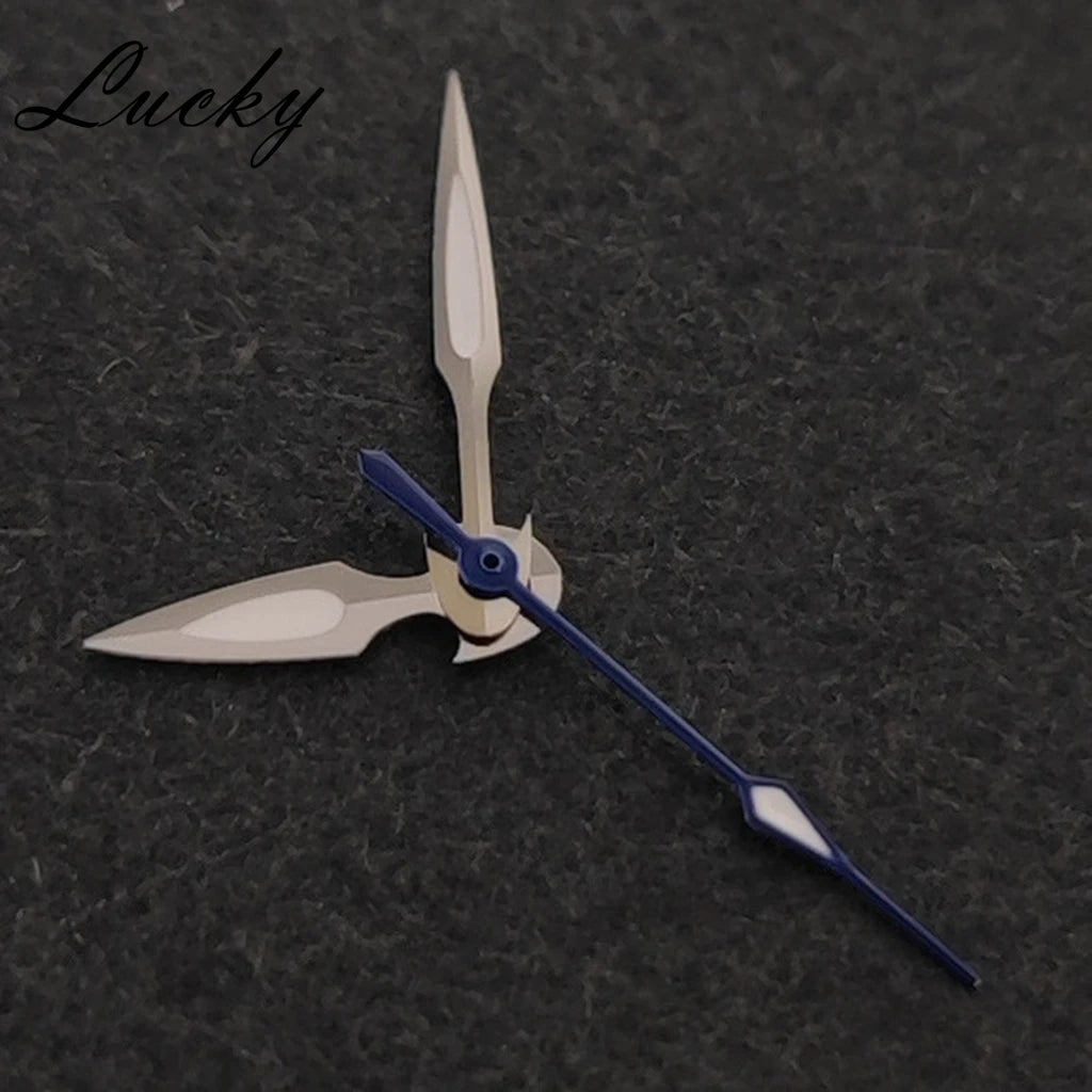 Silver Blue/Fish Design NH35 NH36 Watch Hands Green Luminous Watch Hands For NH34/NH35/NH36/4R/7S Movement Watches Accessories