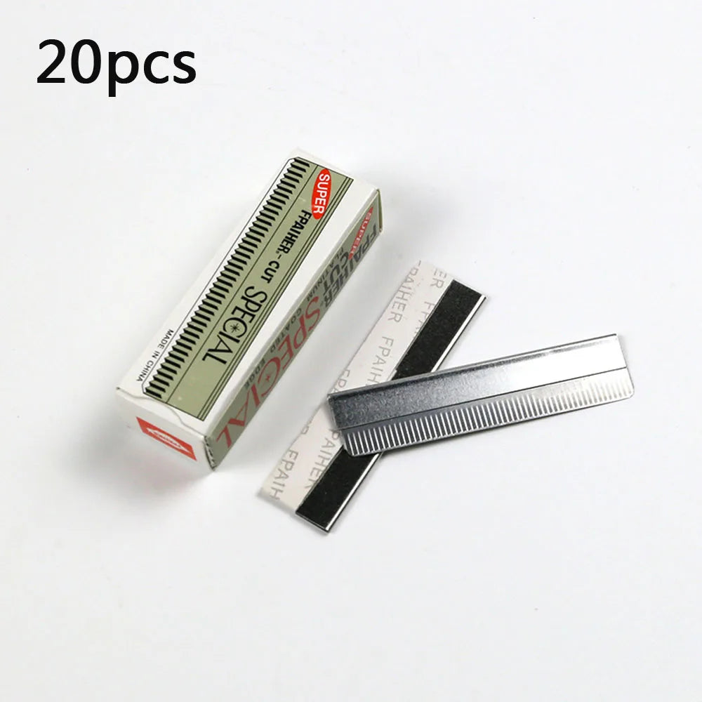 Microblading Eyebrow Knives 50/100pcs Stainless Steel Eyebrow Trimmer Razor Blade for Permanent Makeup Brow Tattoo Beauty Tool