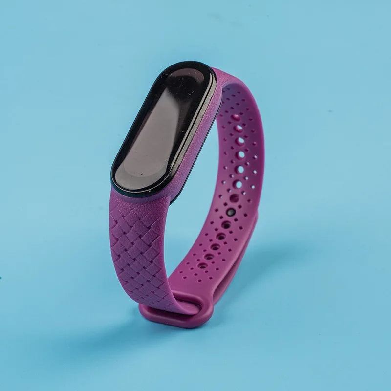 Silicone watchbands For Xiaomi Mi Band 7 NFC Wrist Replacement Miband Sport bracelet Air-hole Watch Correa mi band 6 5 4 3 strap