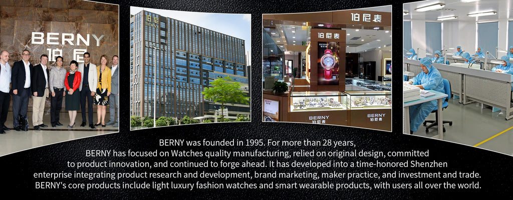 BERNY Square Watch for Women Quartz Ladies Wristwatches Stainless Steel Women Small Dial Watch Luxury Casual Fashion Watches