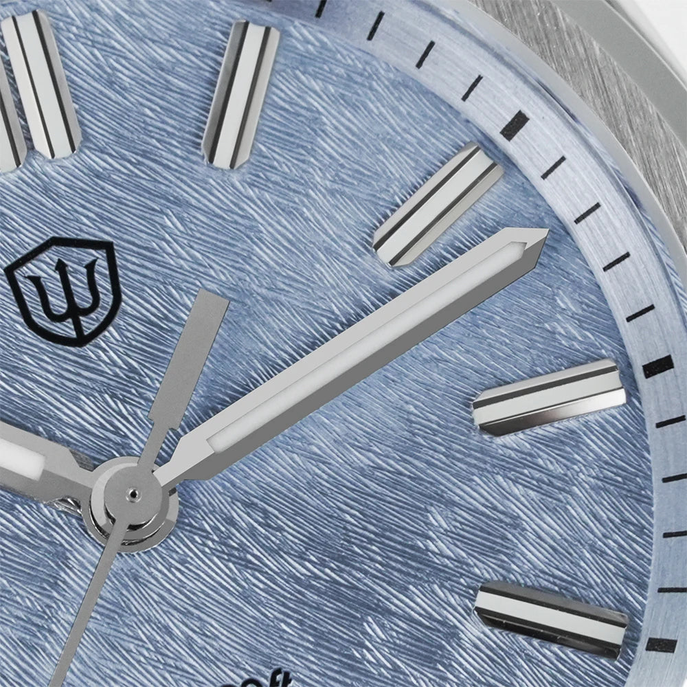 Watchdives New WD0003B ‌Aventurine Dial Watch VH31 Sweep Movement Sapphire Crystal Luminous 100m Waterproof 36mm Vintage Watche