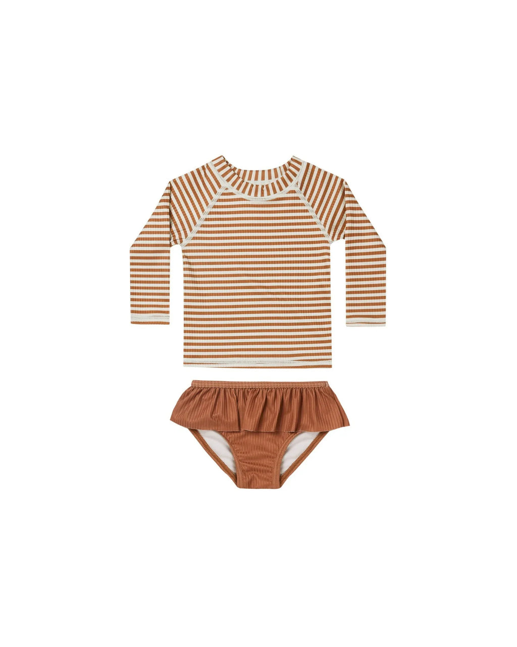 2026 Summer RC Baby Girls Long Sleeve Swimwears Floral Swimsuit Kids Bikini Set Girls Sunscreen Bodysuit One-piece Suits 1-12Y