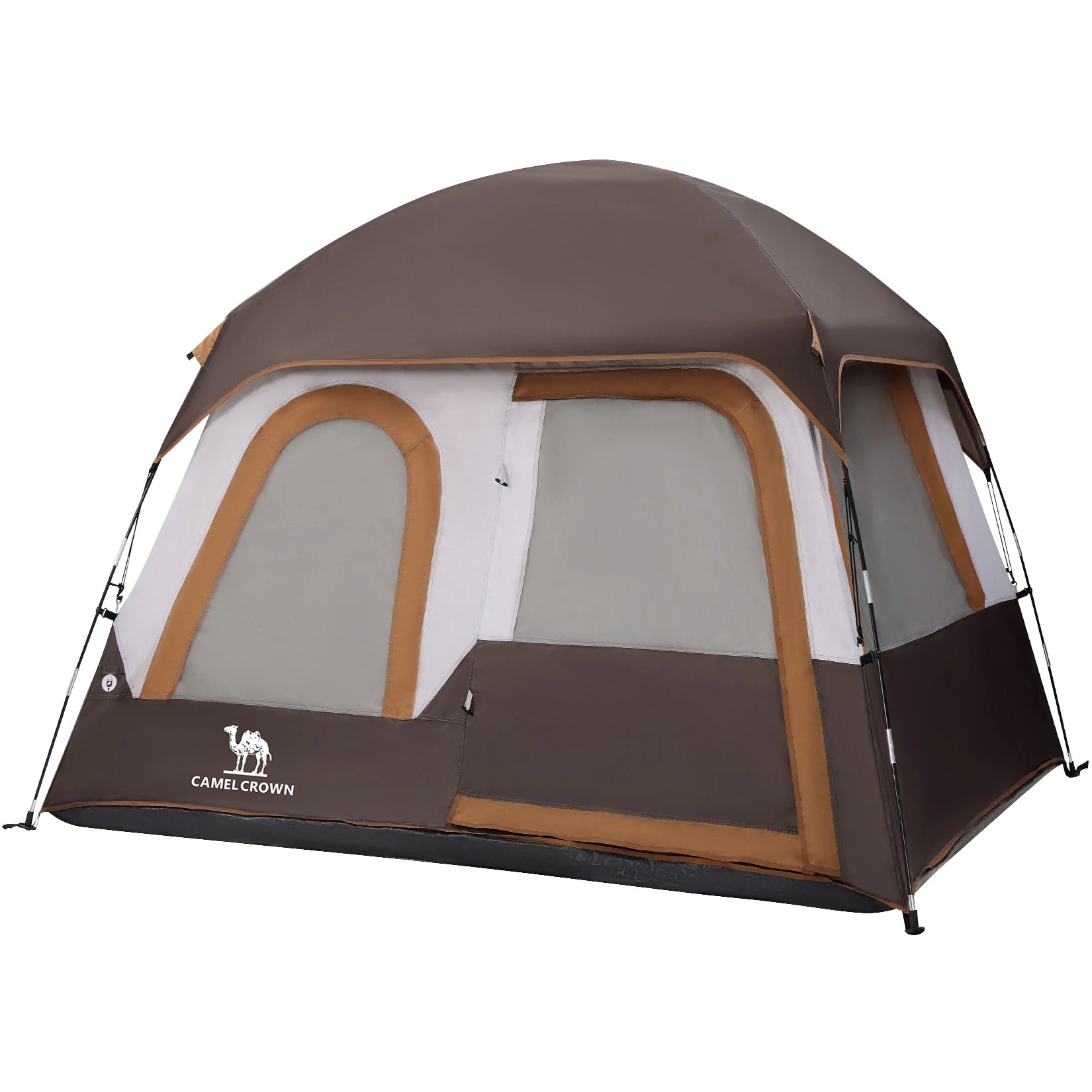 GOLDEN CAMEL 4-6 Person Camping Tents Hand-built Waterproof Portable Sunscreen Beach Backpacking Tent Thickened Camping Hiking