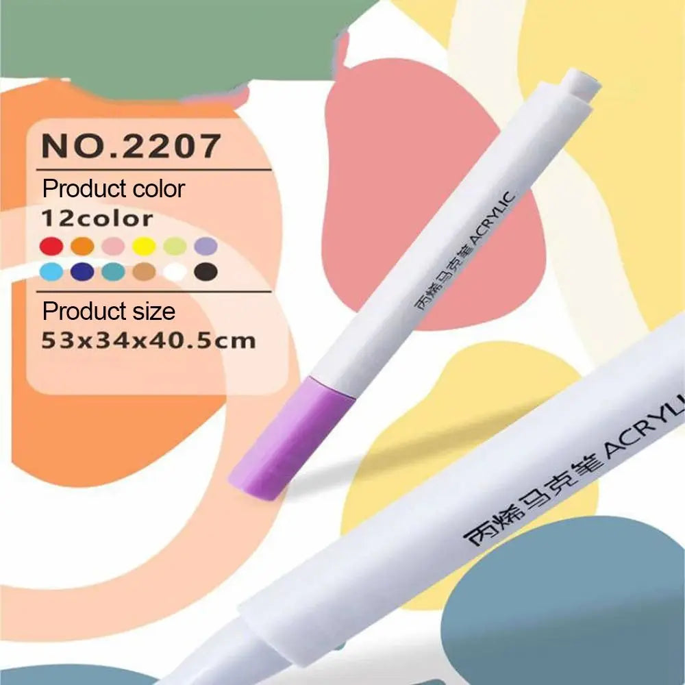 12Pcs/Set Golf Club Color Changing Pen Acrylic Ink Pen With Strong Sunscreen Waterproof Covering Power Golf Accesoires Golf Pen