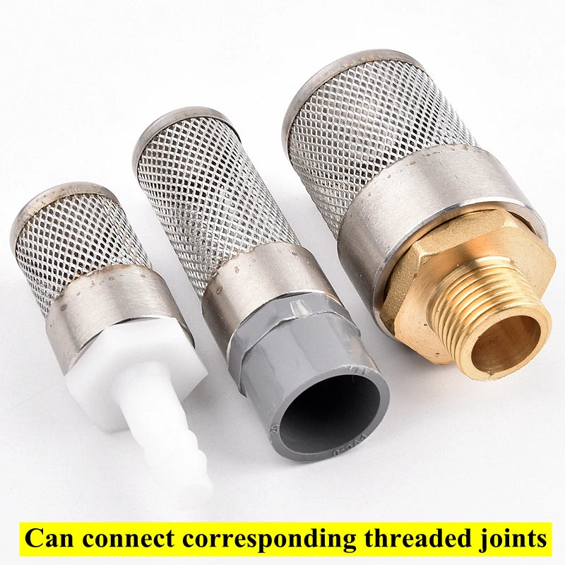 304 Stainless Steel Mesh Filter Aquarium Fish Tank Filter Garden Irrigation Impurity Filter Water Cleaning Mesh Metal Filter