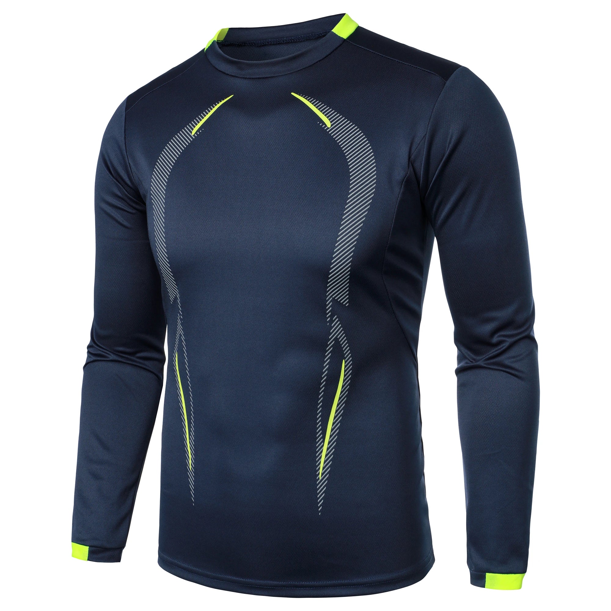 Summer men's fitness sports training Breathable short sleeve quick drying clothes men's sports fashion long sleeve T-shirt