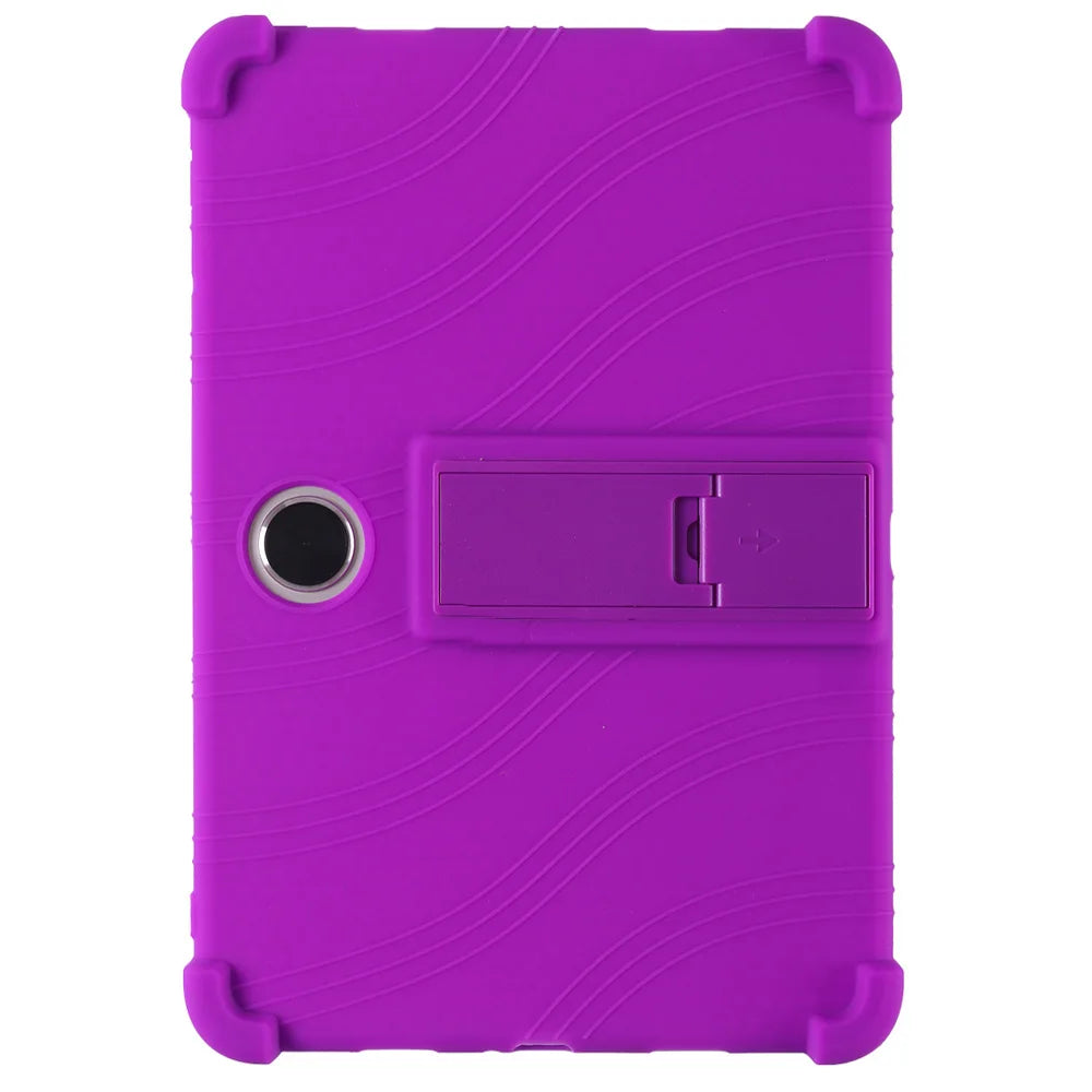 For Oppo Pad SE / OnePlus Pad Lite Silicone Case with Kickstand Rugged Protective Cover - Dark Blue
