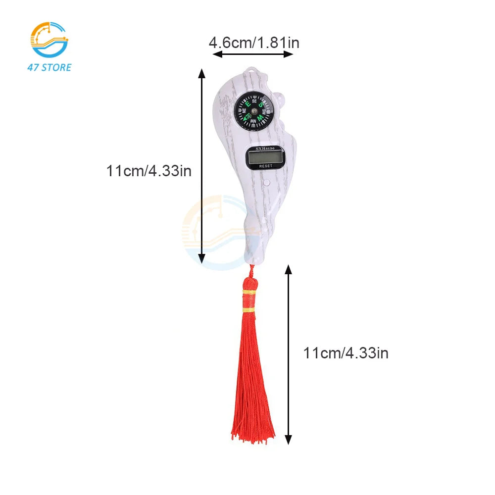 Electronic Digital Electronic Tally Counter with Compass Tassel Finger Game Toy Manual Reset Decompress Relax Tool LCD Register