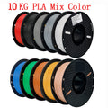 10KG/22LBS Mix Colors PLA TPU PETG filament 1kg 1 75mm For 3D Printer Material for 3D Printing filamento pla 3D Printer Filament