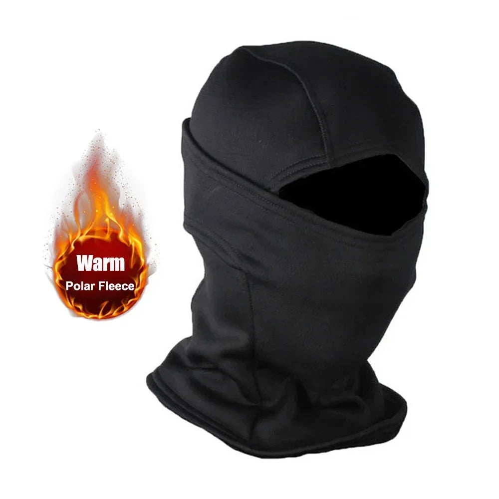 Winter Fleece Warm Camouflage Balaclava Outdoor Cold-proof Ski Cycling Full Face Mask Motorcycle Mask Helmet Lining