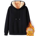 2024 Autumn and Winter New Hooded Lamb Fleece Hoodie Solid Color with Thick Fleece for Men and Women, Warm and Casual Versatile
