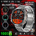 New Outdoor Military Smart Watch Men 1.73" AMOLED IP69K 10ATM Waterproof Compass 1000mAh Super Large Battery HD Call Watches Men