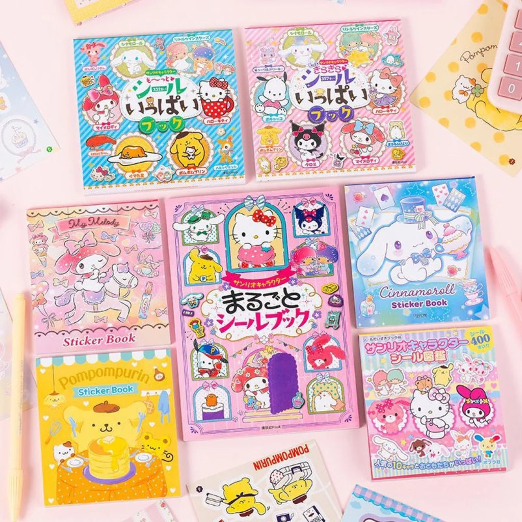 24pcs/set Sanrio Series Cute Stickers Book DIY Kawaii Cartoon Anime Stickers for Laptop Skateboard Bike Guitar Laggage Bicycle