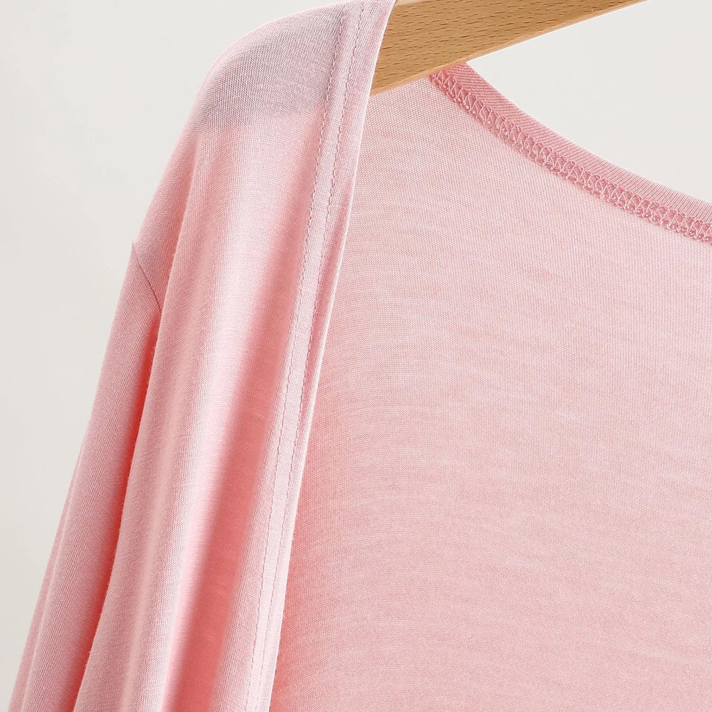 Women's Clothing Autumn Summer Cardigan Extended Modal Shawl Sunscreen Coat Air Conditioning Shirt Long Sleeve Thin Coat Sweater