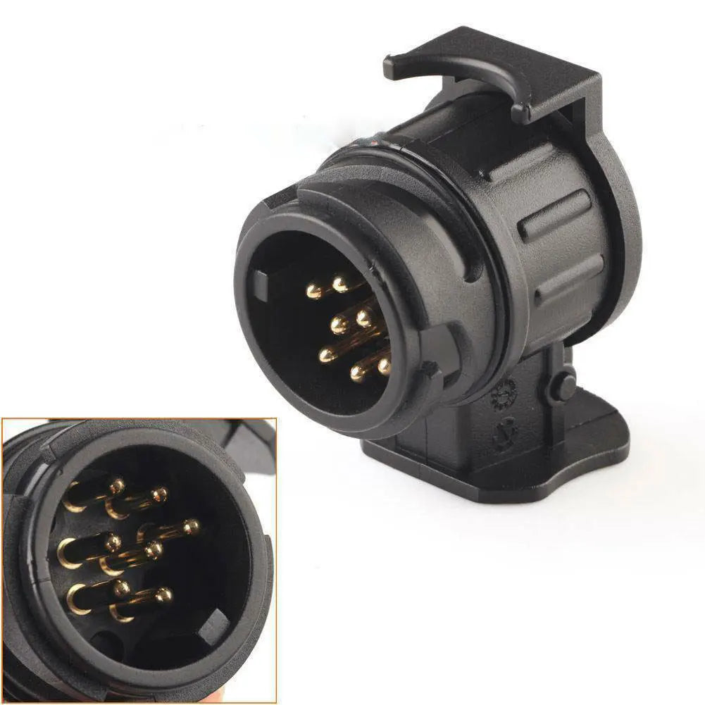 13 To 7 Pin RV Connector Durable Trailer Connector Waterproof Towing Connection Adapter for Towing Truck for Touring Car Trailer