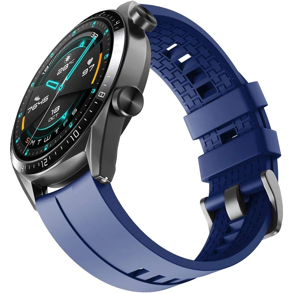 Silicone Breathable Band For Fossil gen 6 44mm Gen6 5 5e/Gen 5 LTE 45mm Strap Bracelet Replacement 20mm 22mm Sports Accessorie