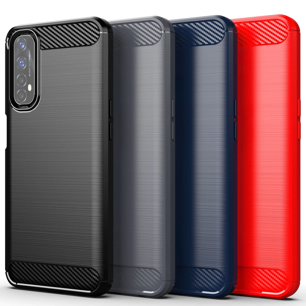 For Realme 7 Narzo 20 30 Pro Coque Silicone Shockproof Half-wrapped Back Cover For OPPO Realme 6 6S 7 8 Pro 7i C11 C17  C20 C21