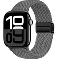 Braided Band For Apple Watch Strap 44mm 40mm 45mm 46mm 49mm 41mm 38 Magnetic Nylon Bracelet iWatch series se 7 6 8 9 10 Ultra 2