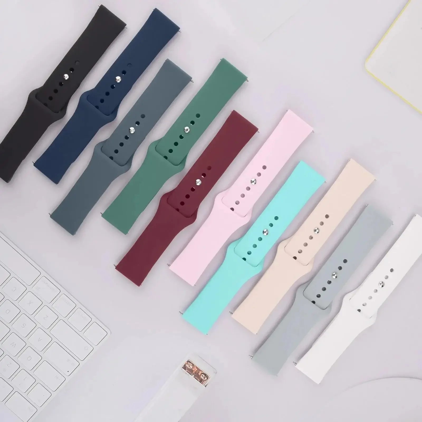 22mm 20mm Watch Silicone Strap For COLMI P81 P71 C8 Max Sport Bracelet For COLMI i28 Ultra P73 V73 P28 Plus C81 M40 M41 i31 i11