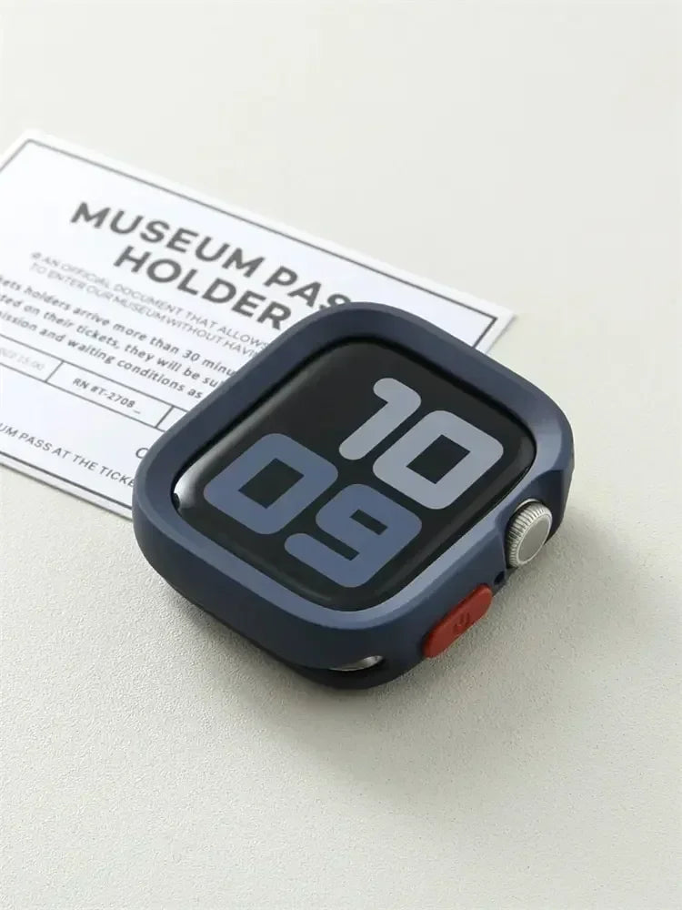 Bumper Soft Silicone Case For Apple Watch 9 8 7 6 SE 5 Sport Anti-drop Matte Cover For iwatch Ultra 49mm 41mm 40mm 44mm 45 mm