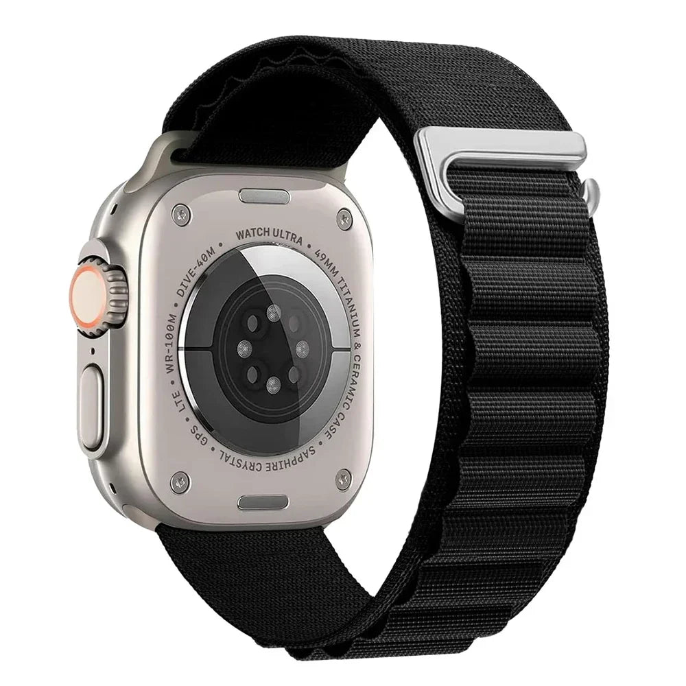 Alpine Loop Strap For Apple Watch Ultra 3 2 1 Band 49mm 11 10 9 8 7 45mm 41mm 42mm 46mm Nylon Bracelet iWatch 6 5 4 3 SE3 2 Belt