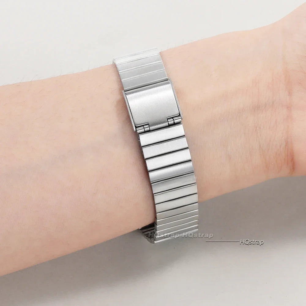 18mm 20mm Vintage Stainless Steel Watchband for Casio AE1200/1300 F84 F105/108/A158/168 F91W SGW400 Metal Wristband Bracelet