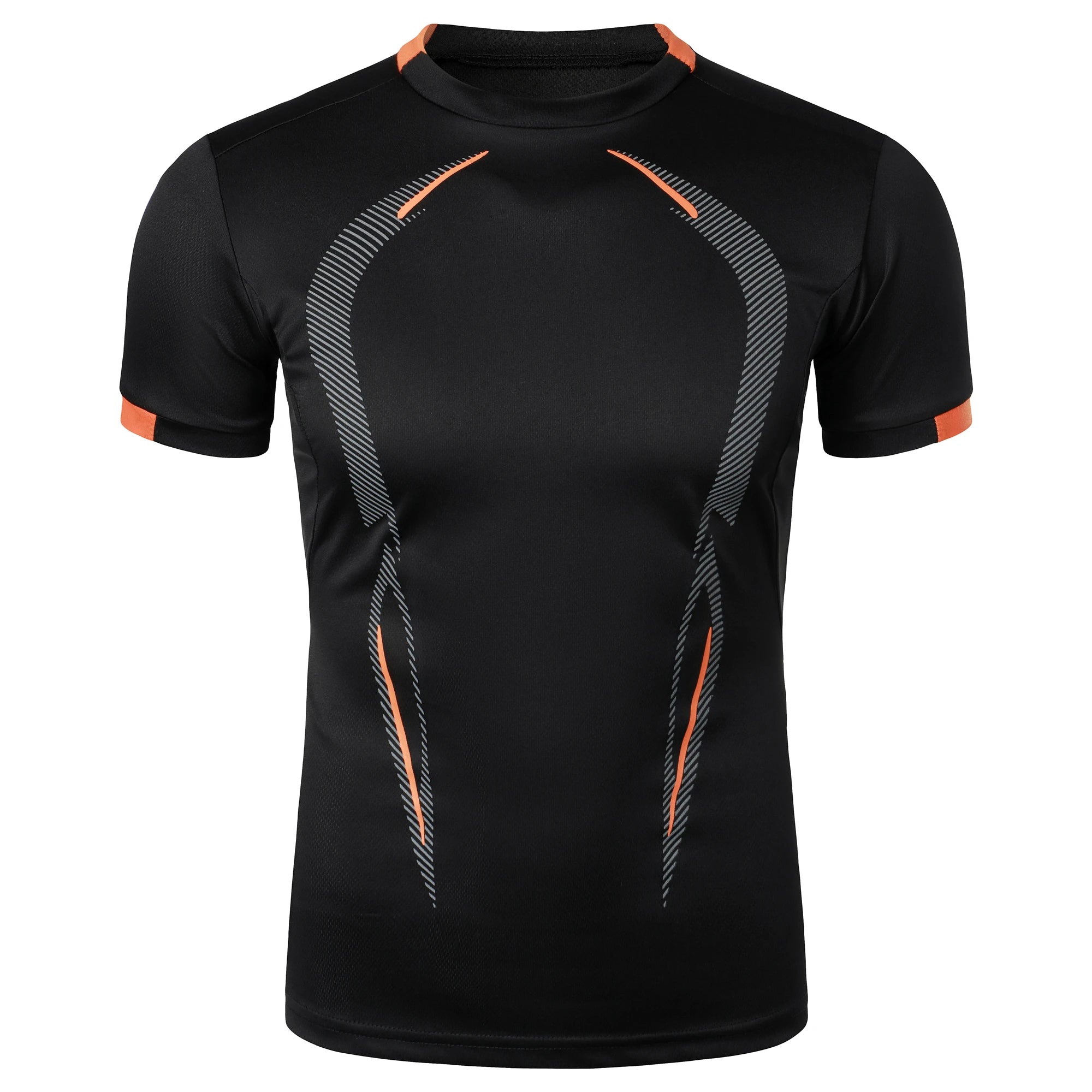 Summer men's fitness sports training Breathable short sleeve quick drying clothes men's sports fashion short sleeve T-shirt