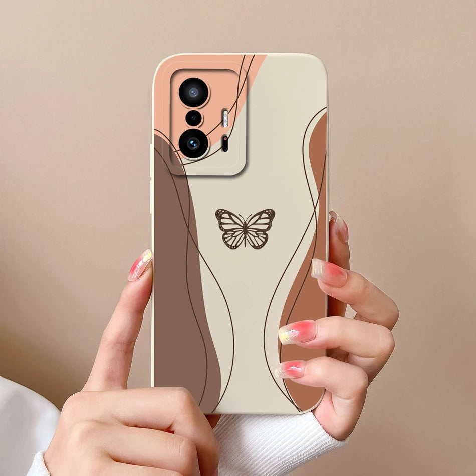 Love Heart Case For Xiaomi 11T Pro Back Cover Soft Liquid Silicone Full Protection Phone Covers For Xiaomi Mi 11t Pro 11 t Funda