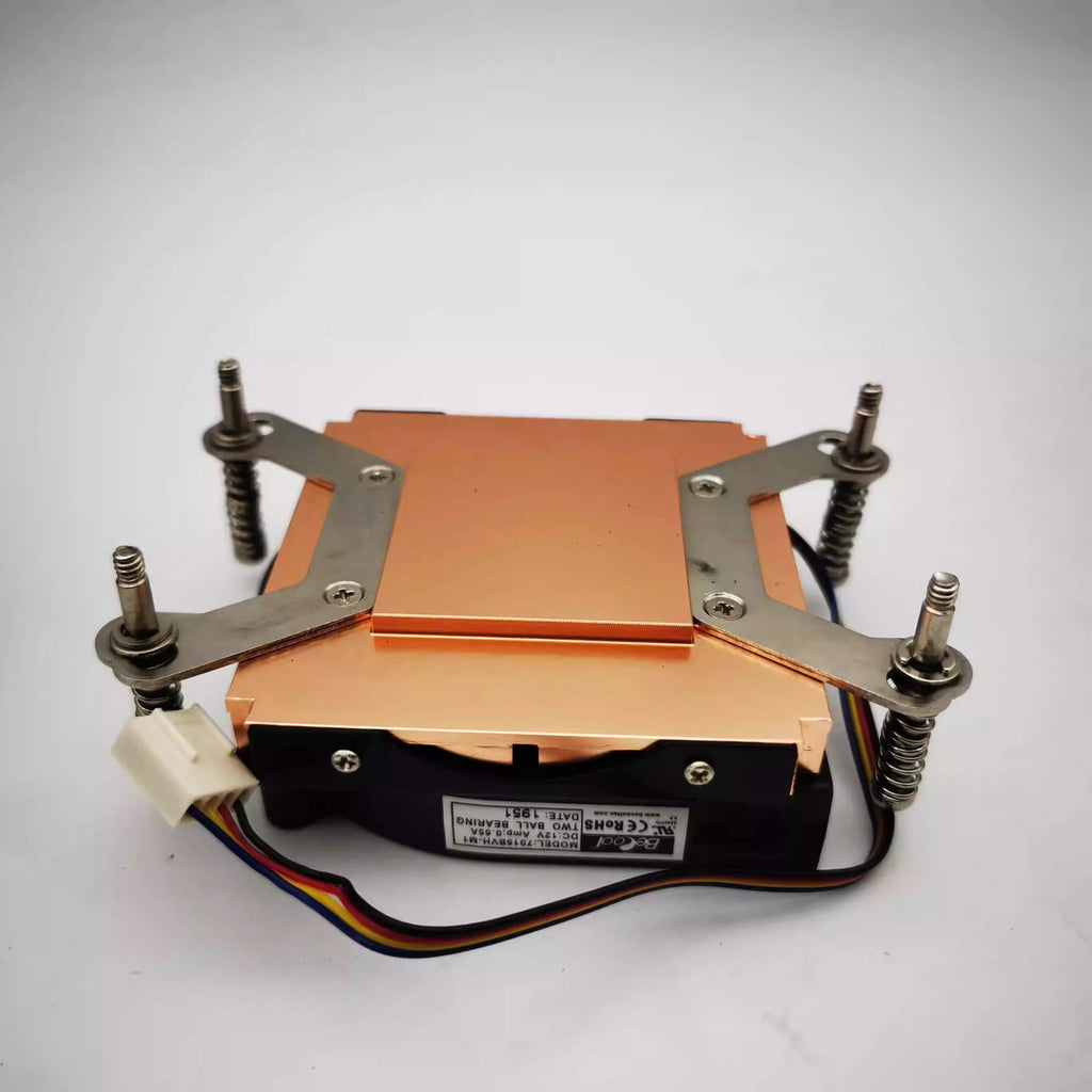 Full Pure Copper 1U Server Radiator 29mm Height Double Ball Turbo Cooling Fan LGA1700 2011 1200 115x AM4 AM5
