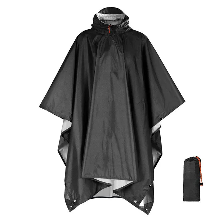 Outdoor Windproof Waterproof Multifunctional Three in One Outdoor Rain Shelter Hiking Cycling High-quality Adult Raincoat
