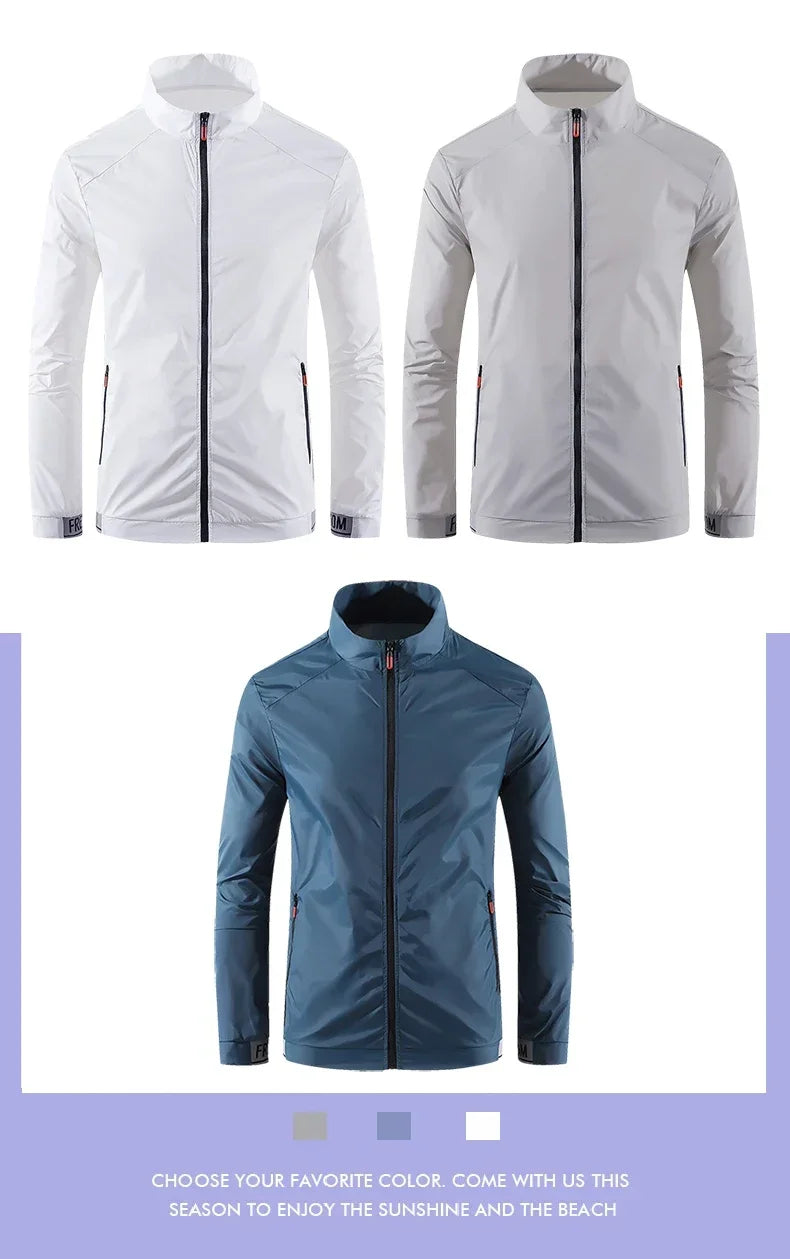 Hiking Skin Jacket Outerwear Coat Camping Rain Jackets Waterproof Sun Protection Fishing Hunting Clothes Quick Dry Sunscreen