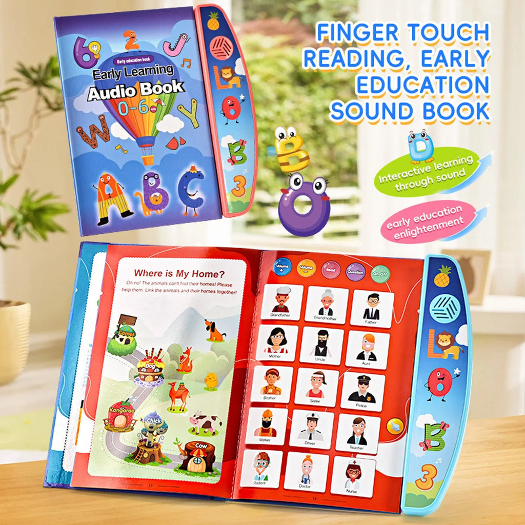 Children Electronic Book English Educational Sound Reading Machine Smart Electronic Books Story for Kids Students Children Gifts
