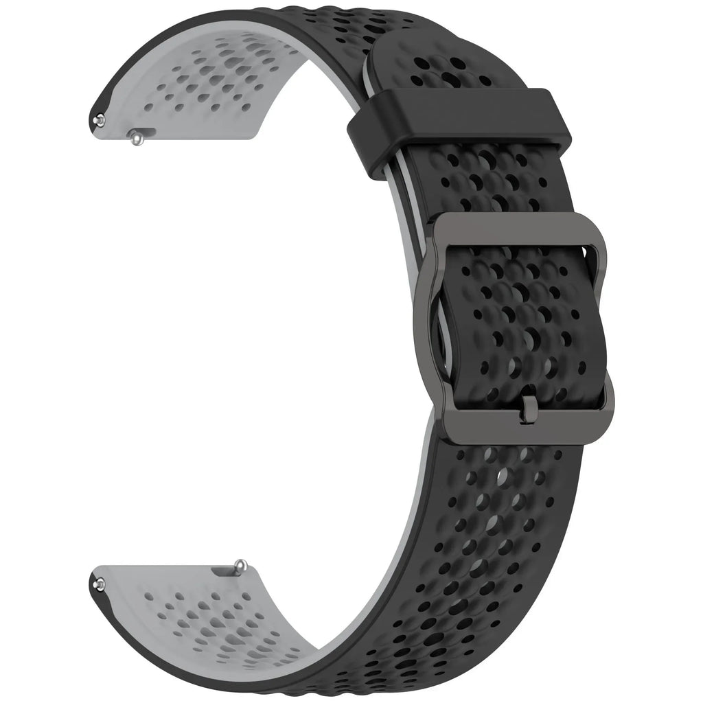 20mm 22mm Silicone Strap For Amazfit Active 2/GTS 4/3/2 Sports Breathable Bracelet Wristband Amazfit Bip 6/5 GTR 4/3 Accessories
