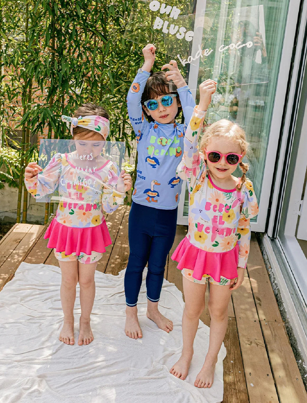 Children's Swimsuit for Boys 2025 New Style Baby Long Sleeved Long Pants Three Piece Set Sunscreen for Boys Aged 3-12 Swimsuit