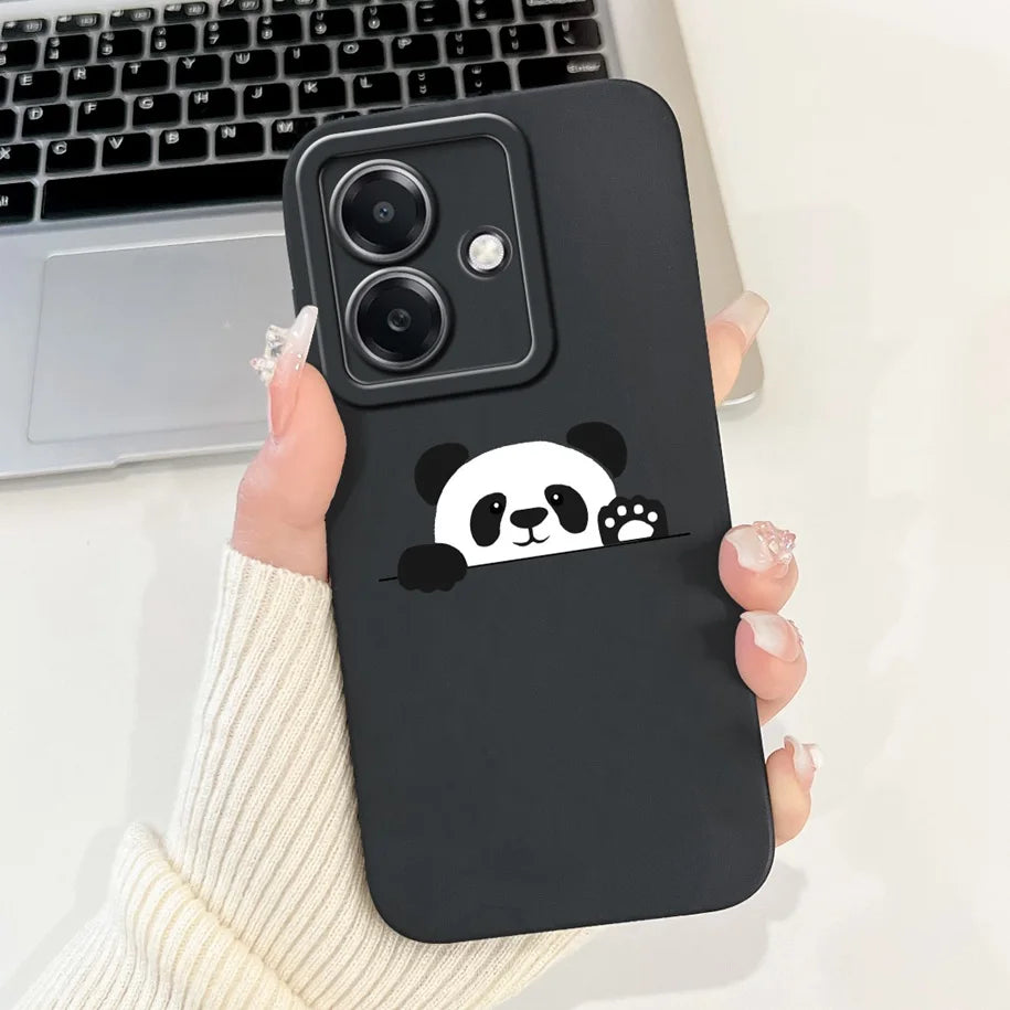 For Funda OPPO A3 A3x 4G Case 2024 Cute Panda Rabbit Soft Silicone Candy Painted Phone Covers For OPPO A40 5G OPPOA3 A 3x Bumper