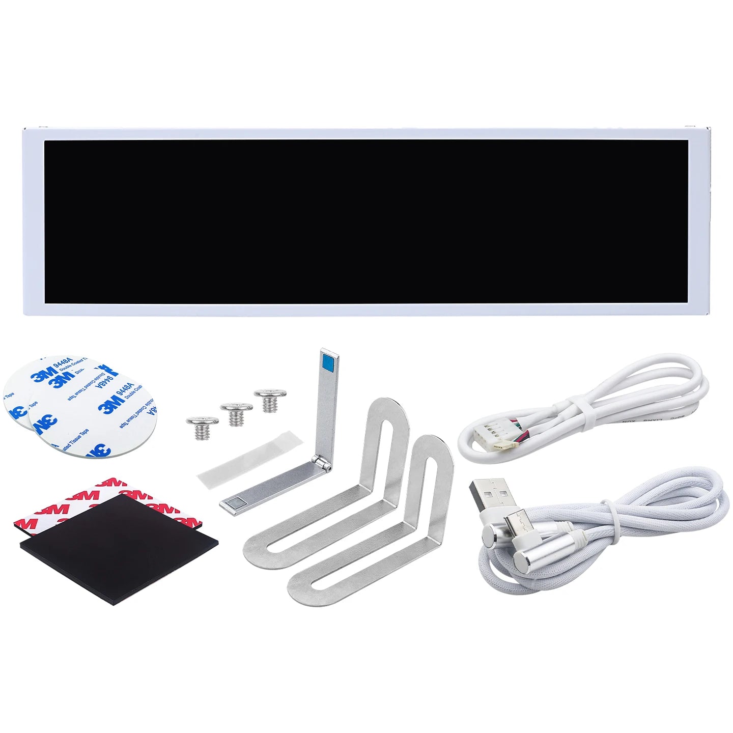 TURZX 9.2 Inch Type-C Chassis Secondary Screen 1920*462 IPS Display CPU GPU RAM HDD Weather Monitor LCD No AIDA64 USD Display