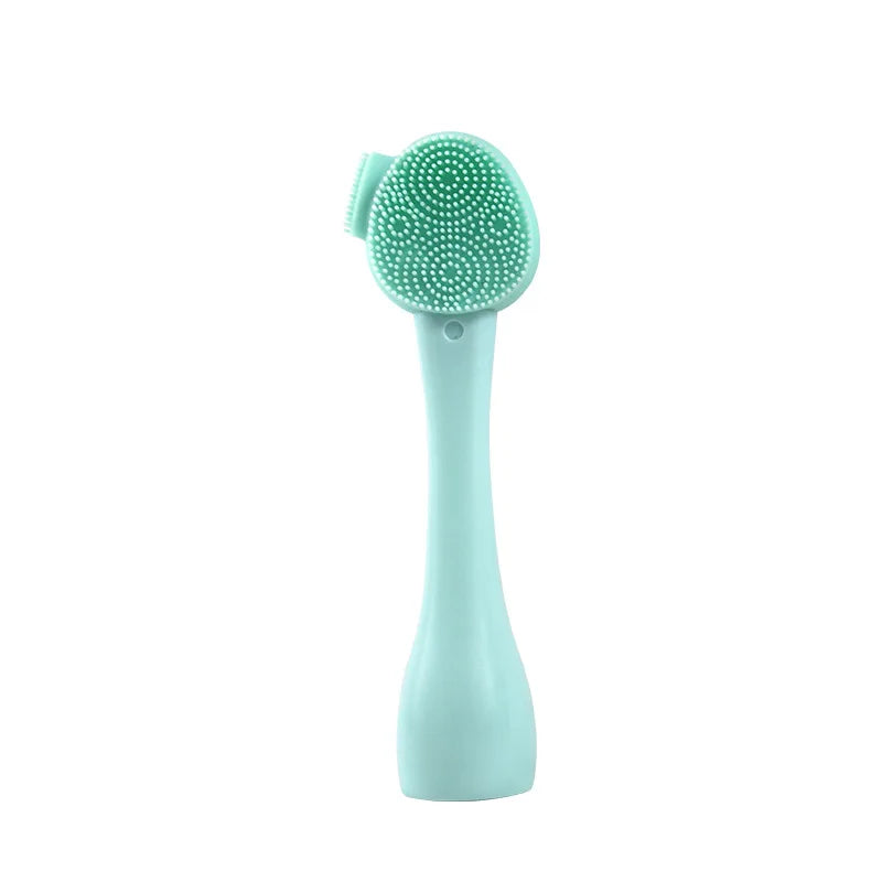 Facial Silicone Brush Face Massage Cleaning Tool Double Sided Exfoliator Pore Blackhead Removal Cleanser Skincare Brushes