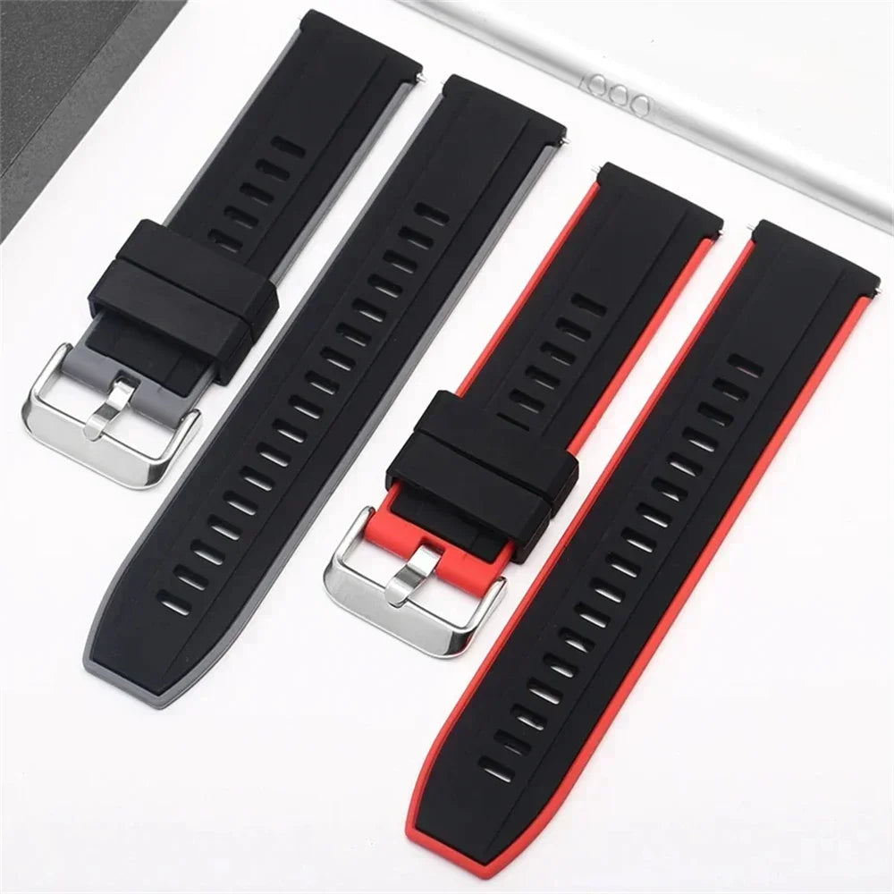 Silicone Breathable Band For Fossil gen 6 44mm Gen6 5 5e/Gen 5 LTE 45mm Strap Bracelet Replacement 20mm 22mm Sports Accessorie