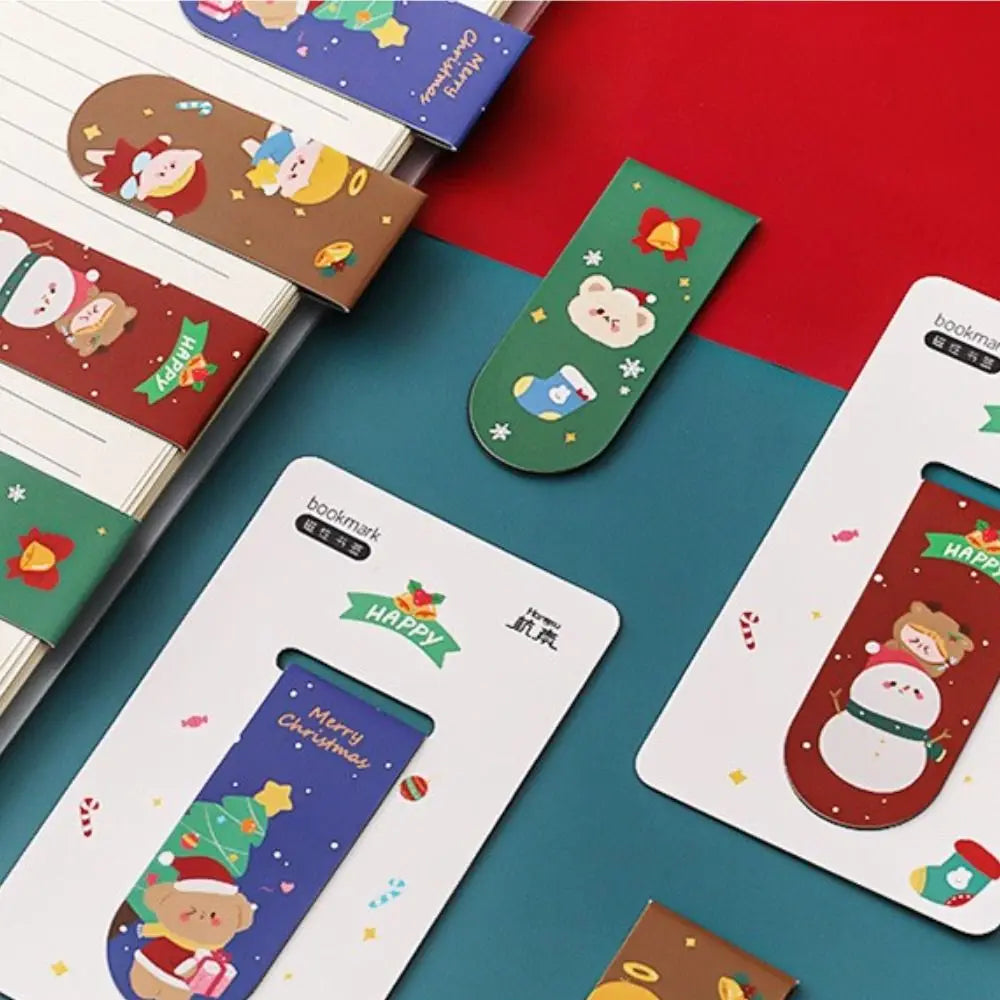 Office Supplies Gifts For Teacher Student Stationery Reading Marker Magnetic Bookmarks Christmas Bookmarks Book Page Folder